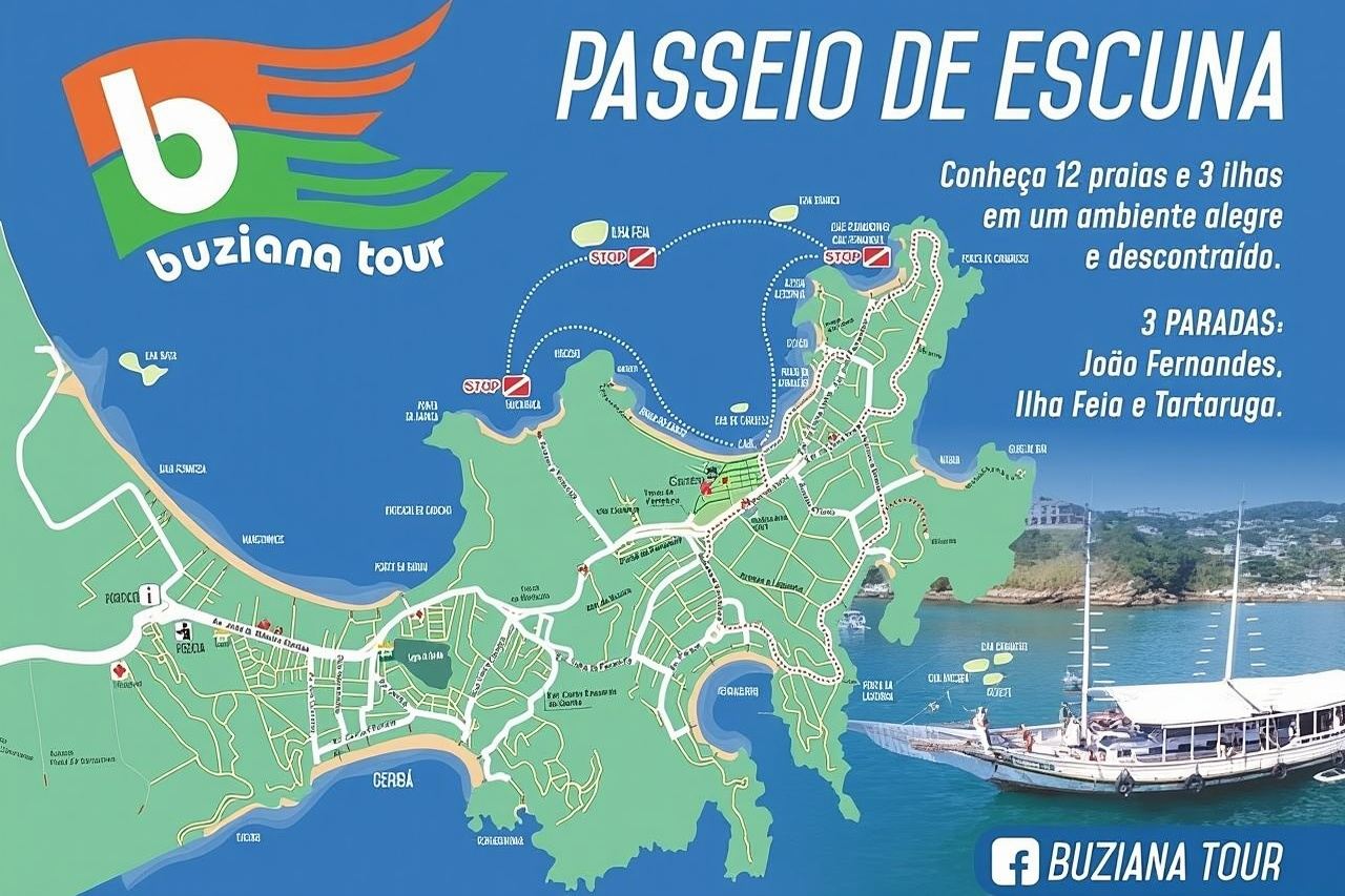 Tour of the most beautiful beaches and islands of Buzios by Buziana Tour