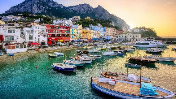 Procida round trip including tour of the island by sea from Ischia