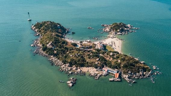 私家小團｜巽寮灣三角洲島+出海捕魚+沙灘燒烤煙花半日遊