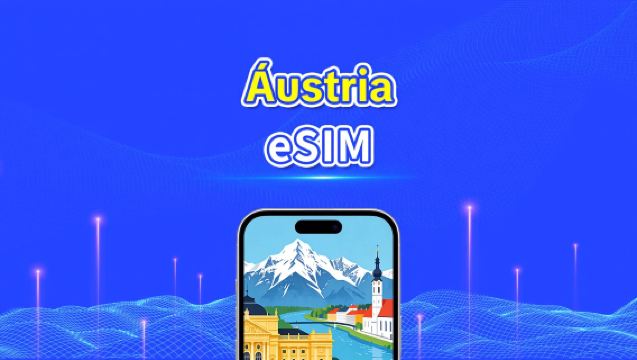 eSIM Áustria | Dados de alta velocidade | 5G/4G | Pacote diário/de dados | 24 horas | 1-30 dias | Código QR