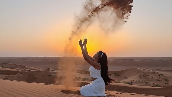 Excursion Privative d'une Journée Complète à Wadi Bani Khalid Avec Observation du Coucher de Soleil Désertique