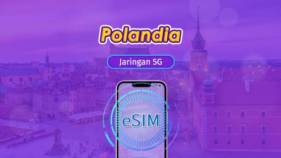 Polandia | 4G/5G eSIM | Paket Data | Penagihan 24 Jam | 7 - 30 Hari | QR code