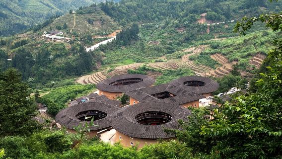 Privater Tagesausflug nach Tianluokeng Tulou ab Xiamen inklusive Mittagessen