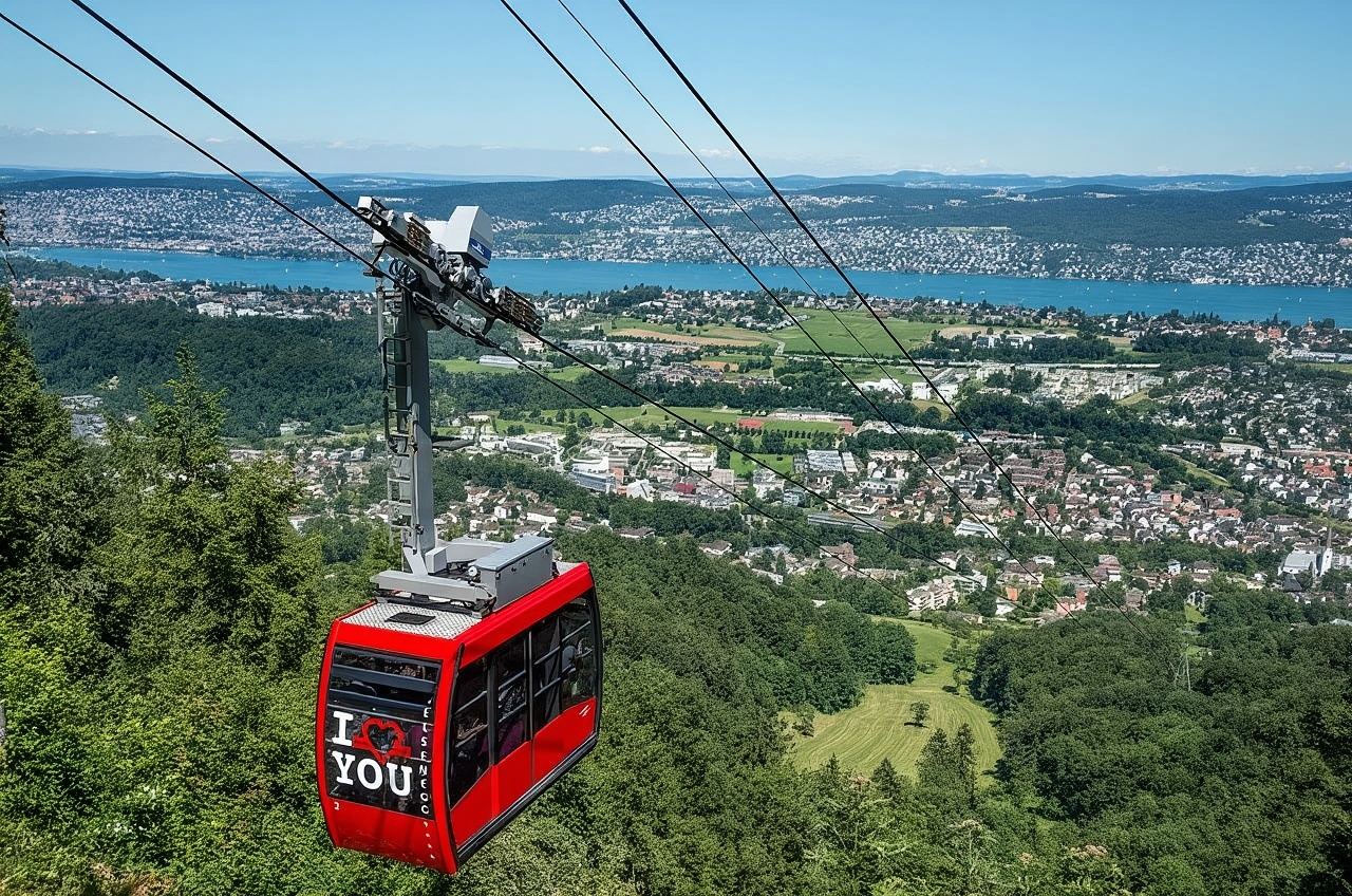 Halbtagesausflug nach Zürich und Felsenegg in der Schweiz|inkl. Fähre auf dem Zürichsee + Seilbahn zur Aussichtsplattform