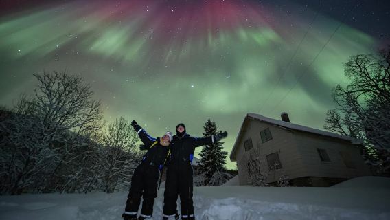 Tromsø: Nordlicht-Tour im Big Bus mit kostenlosen Fotos