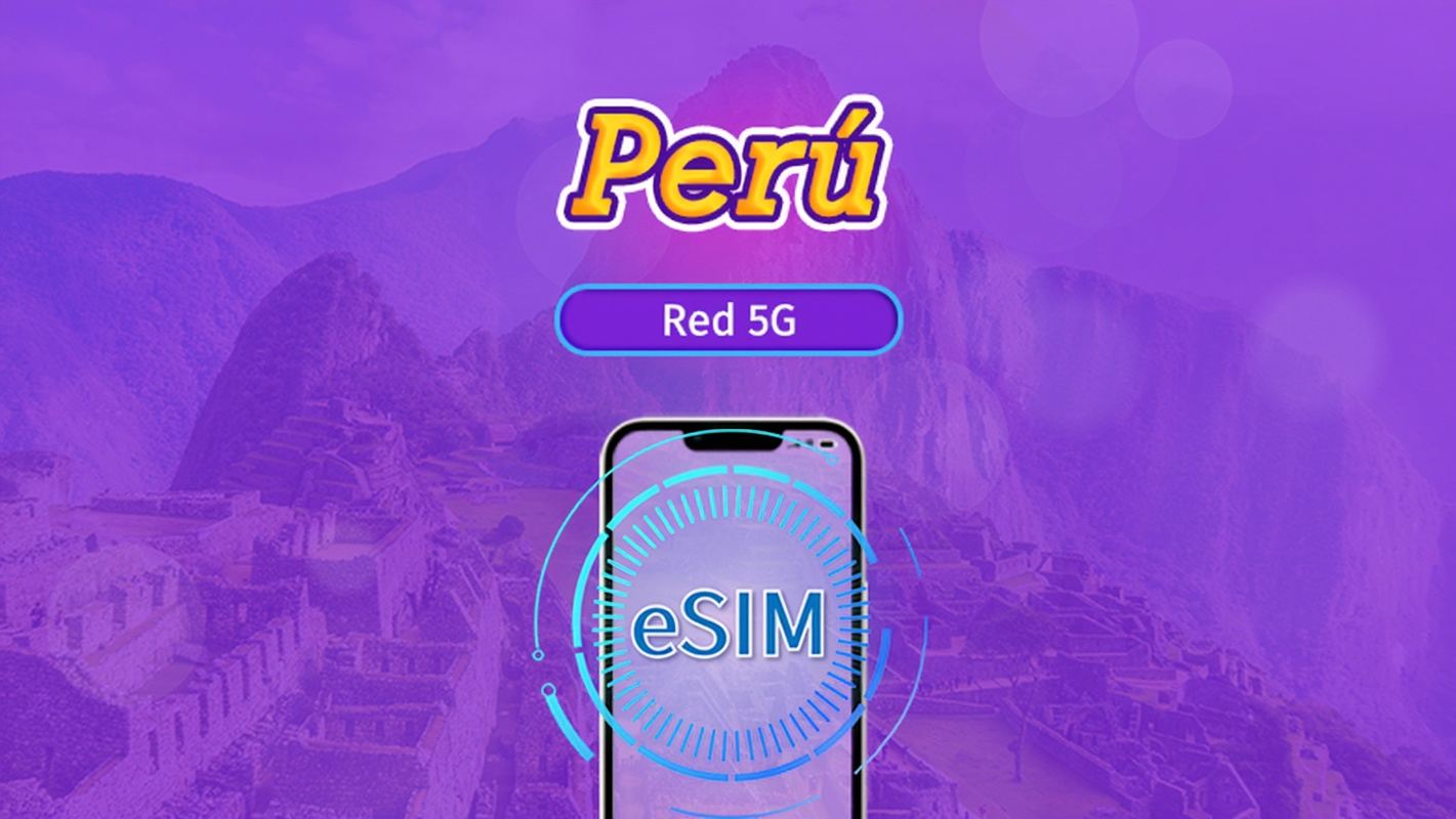 Perú | eSIM 5G/4G | Plan Completo | Facturación cada 24 horas | 30 días | Código QR