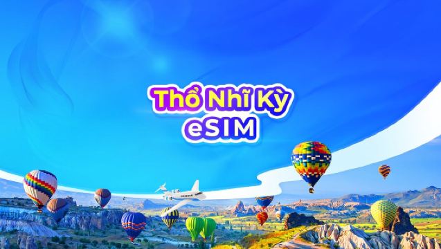 Thổ Nhĩ Kỳ 5G eSIM | Gói ngày/Gói dung lượng | 1-30 ngày | Tính phí 24 giờ | Mã QR