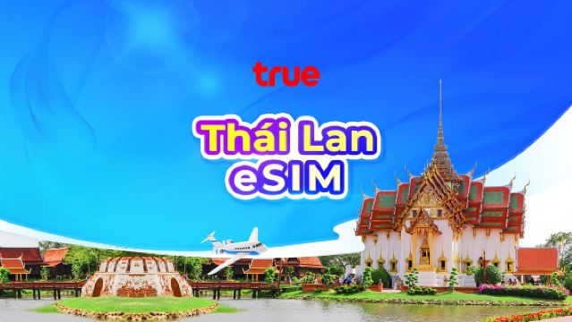 Thái Lan Truemove 5G eSIM | TikTok & ChatGPT có sẵn | Cài đặt trong ứng dụng | Tính phí 24 giờ | Mã QR
