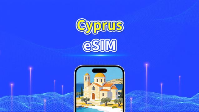 Cyprus eSIM | 5G/4G | Data berkelajuan tinggi | 24 jam | 1-30 hari | Kod QR