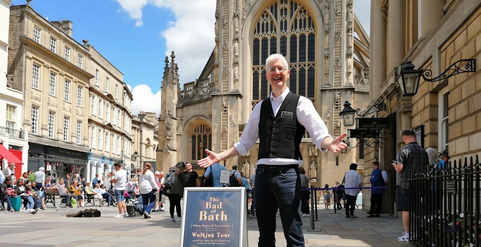 Georgian Bath fun and humorous guided exploration tour