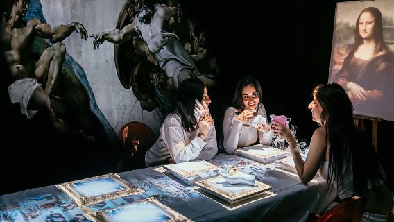 Immersive dining experience of seven world famous paintings