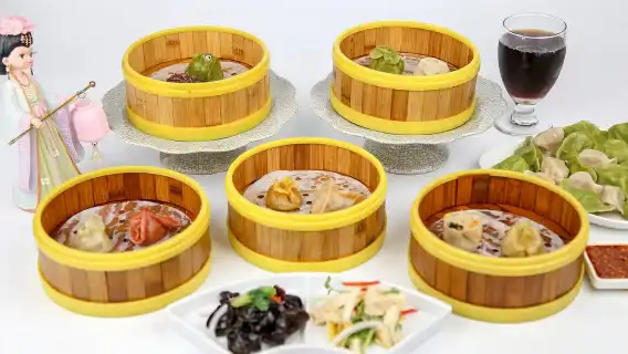 Tang Dynasty Palace admission ticket for the "Empress of Tang" court dance performance with optional dumpling feast/imperial banquet