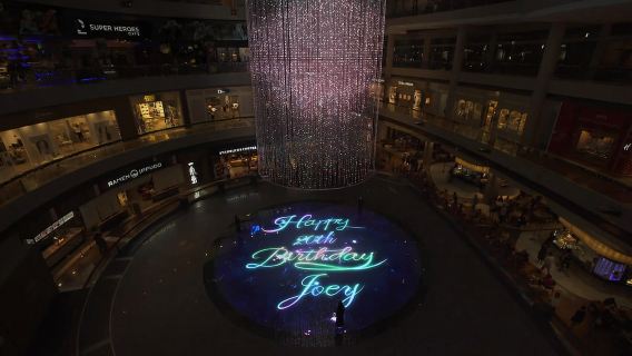 마리나 베이 샌즈의 teamLab 디지털 라이트 캔버스