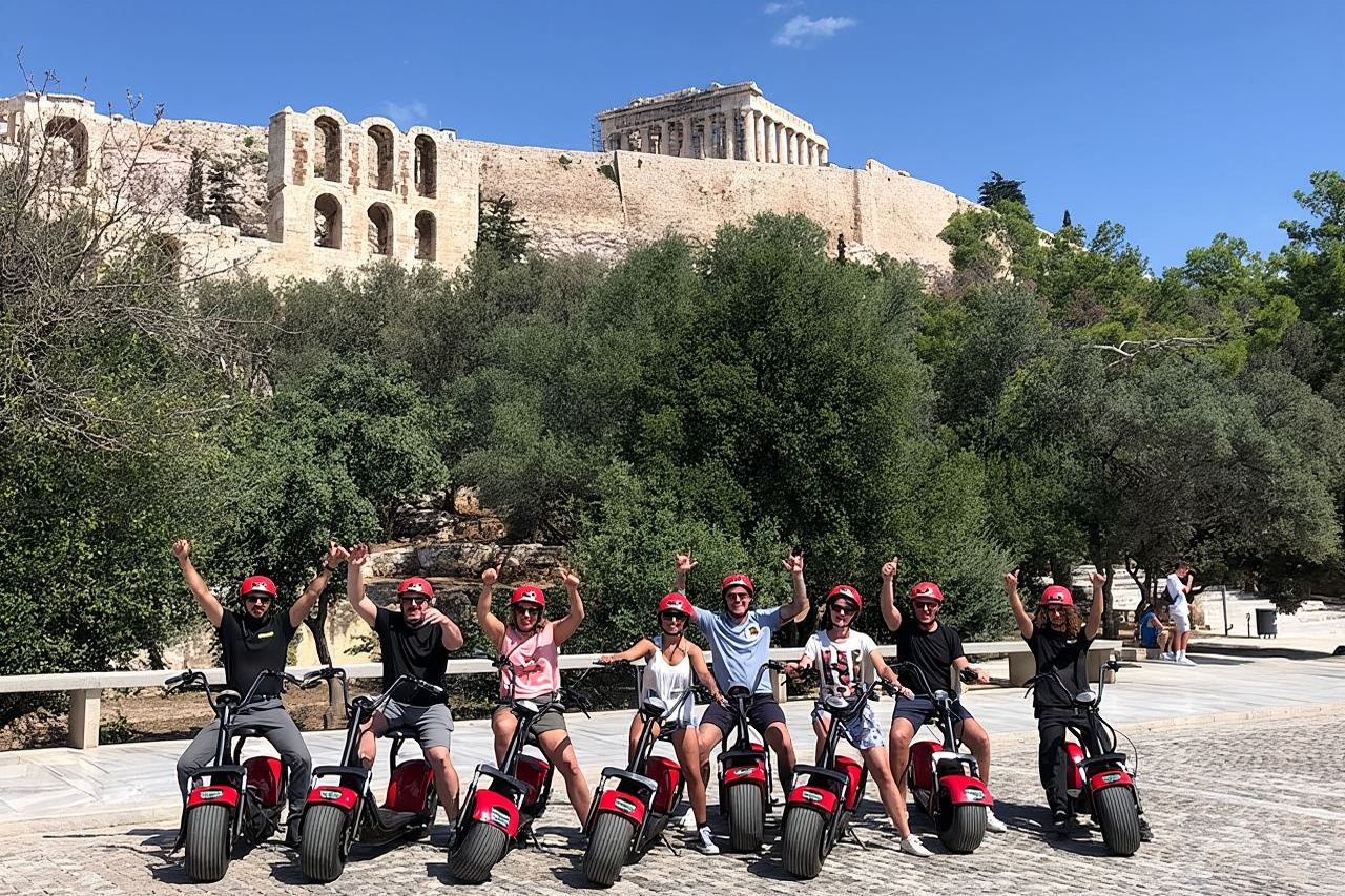 Athens Acropolis Official E-Scooter Guided Tour Fat E-Bike