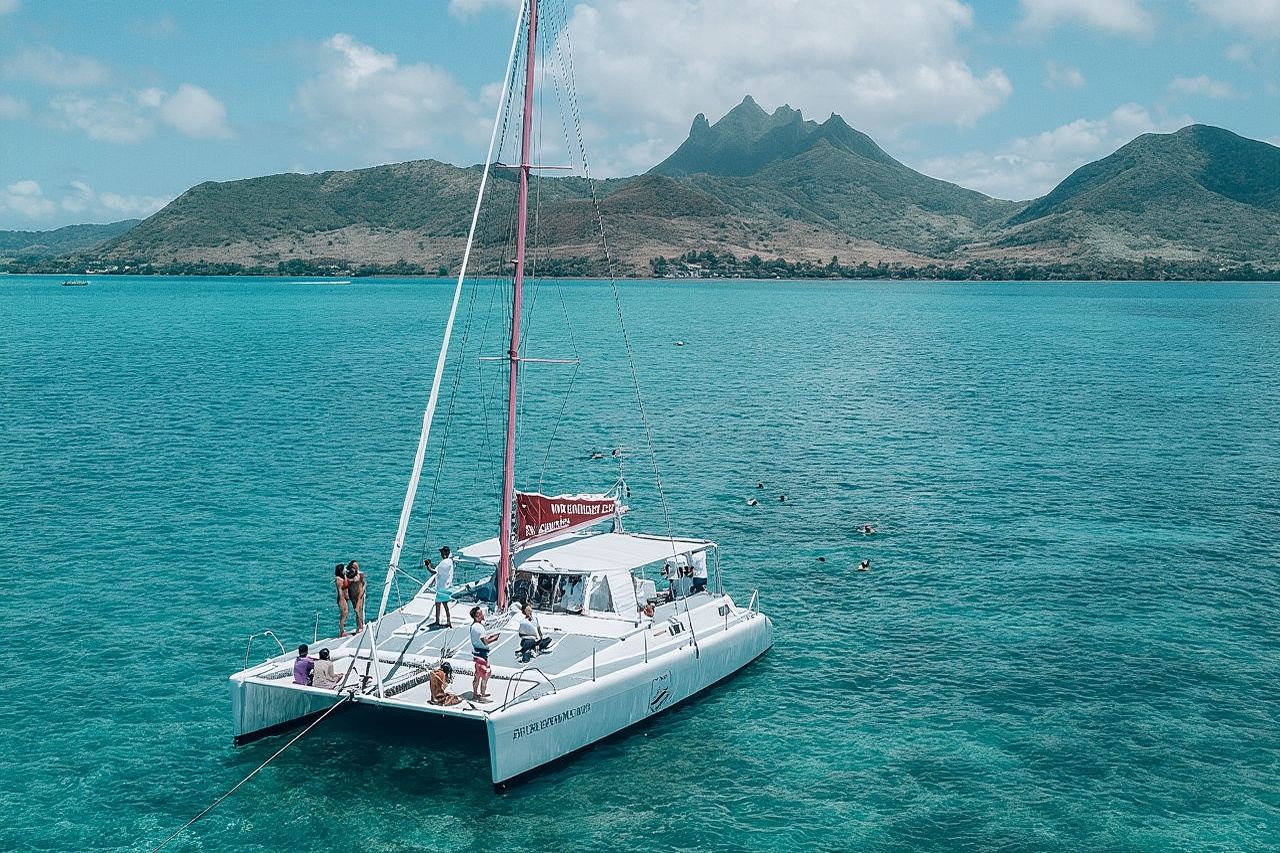 Catamaran cruise to Ile aux cerfs with bbq lunch