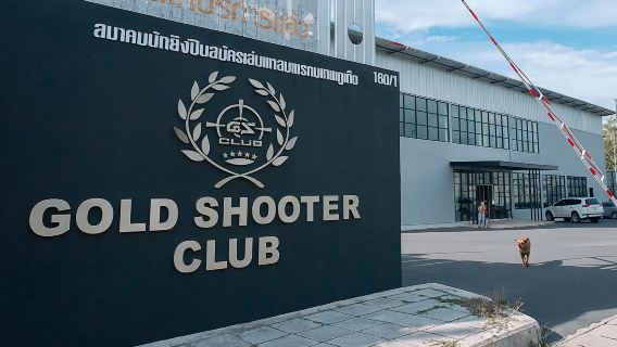 Gold Shooter Club, ein CS- Schießen mit scharfer Munition im Schießen in Phuket, Thailand