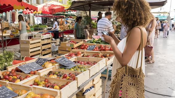 Рынки и деревни Люберона из Экс-ан-Прованса