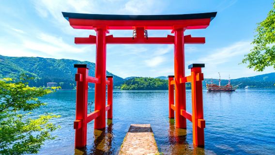 perjalanan satu hari Hakone dan Kamakura: Owakudani, Danau Ashi Torii, dan Pulau Enoshima|Berangkat dari Tokyo