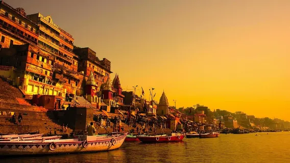 Varanasi Sunrise Bliss A Boat Ride, and Ganga Ceremony
