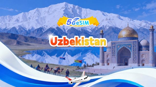 eSIM 5G/4G Uzbekistan | Pakej Harian/Jumlah Pakej | 3GB/Hari - 30GB Jumlah | 1-30 Hari | Format 24 Jam | QR code