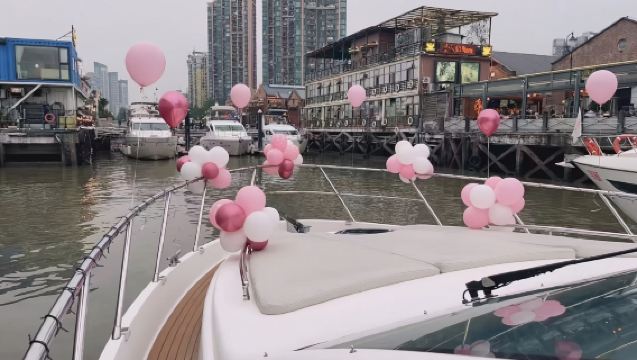 【杭州遊艇租賃】杭州錢塘江運河46尺豪華遊艇包船