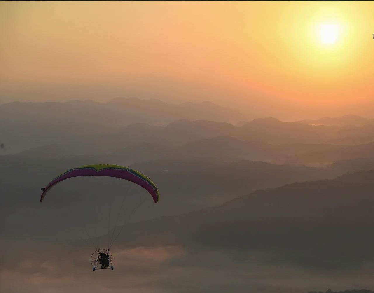 Powered Paragliding and Powered Hang Gliding Experience in Chiang Mai [Chiang Mai Powered Paragliding, Hang Gliding, and Hot Air Balloon Ride Experience]