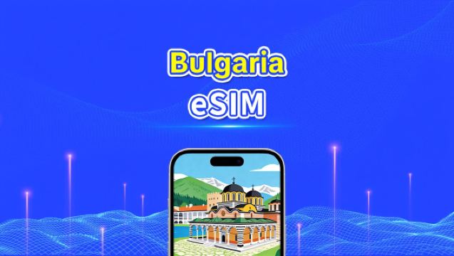 Bulgarian eSIM | 4G/5G | Nopea data | 24 tuntia | Valittavissa 1–30 päivää | QR-koodi