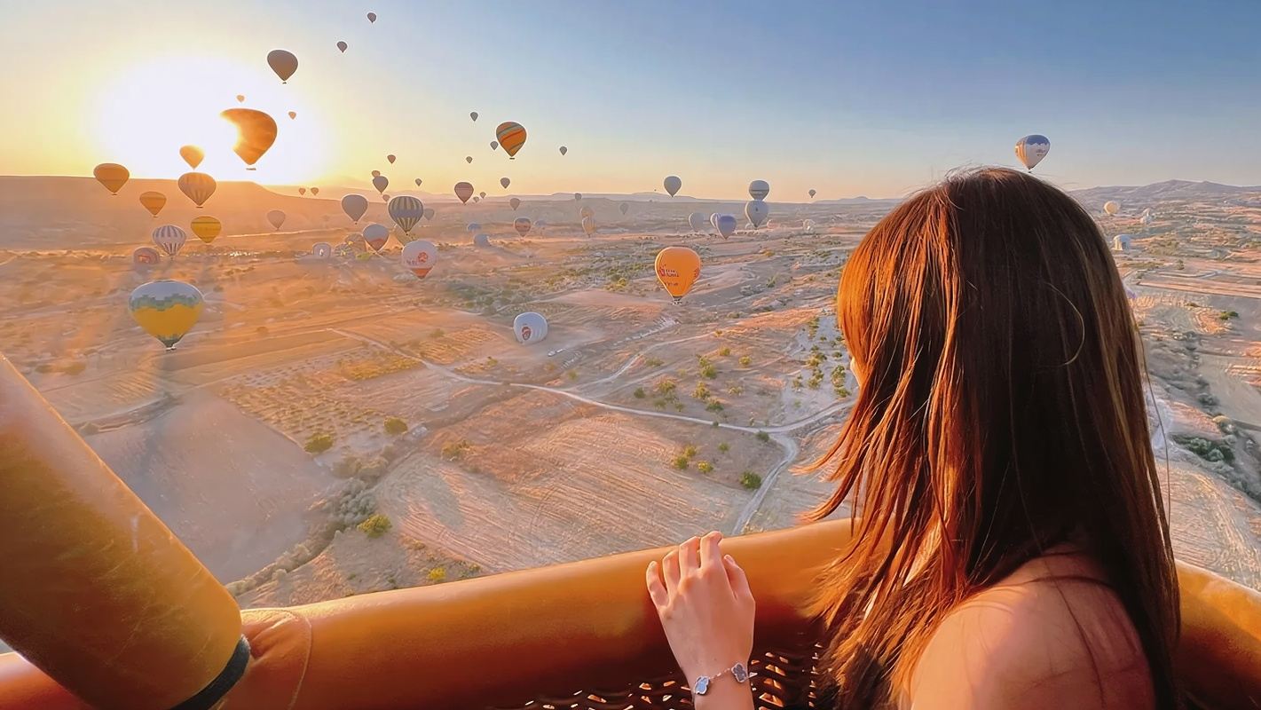 Türkei Göreme Kappadokien Heißluftballon-Erlebnis Tagesausflug inklusive Hoteltransfer