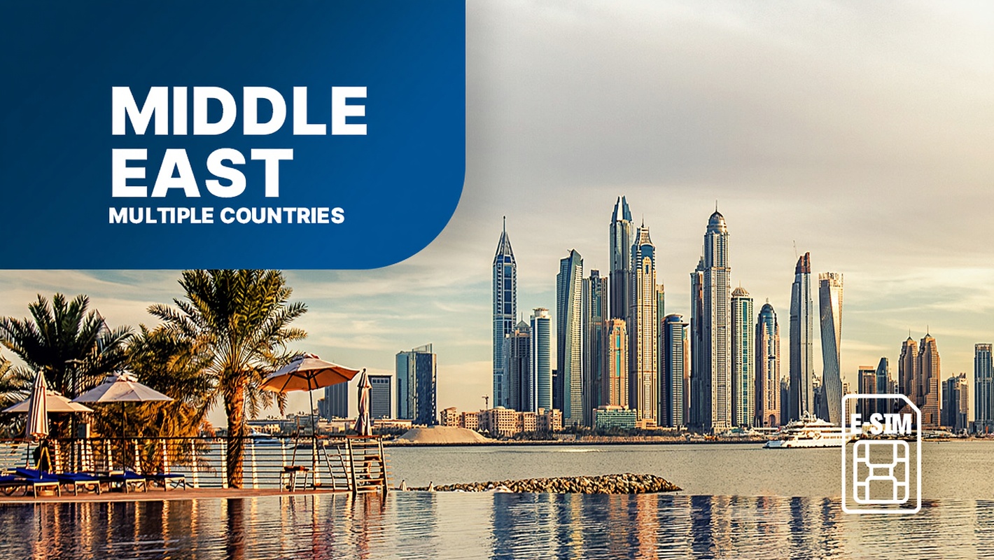 Bahrain/Saudi Arabia/UAE/Qatar/Kuwait | 5G/4G eSIM | Day Pass/Total Package | 24H Billing | 1-30 day