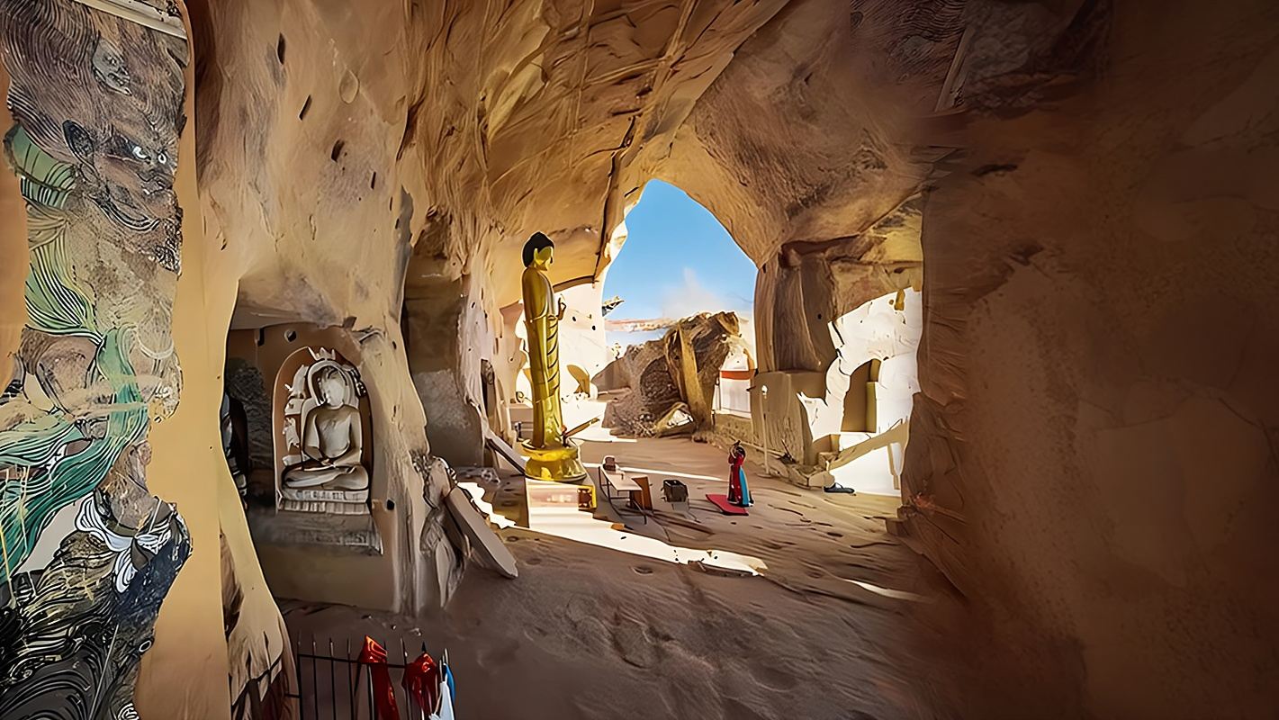 馬蹄石窟群旅遊區+張掖七彩丹霞旅遊景區一日遊【6人團/上門接駁/看日落/近賞祁連】