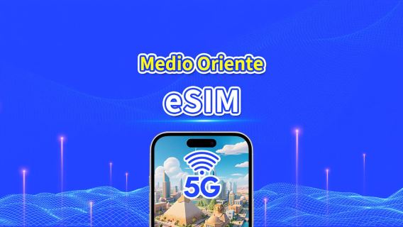eSIM Medio Oriente | Include Emirati Arabi Uniti / Arabia Saudita / Qatar / Bahrain / Kuwait / Egitto, ecc. | 1–30 giorni | Fatturazione 24 ore | QR Code