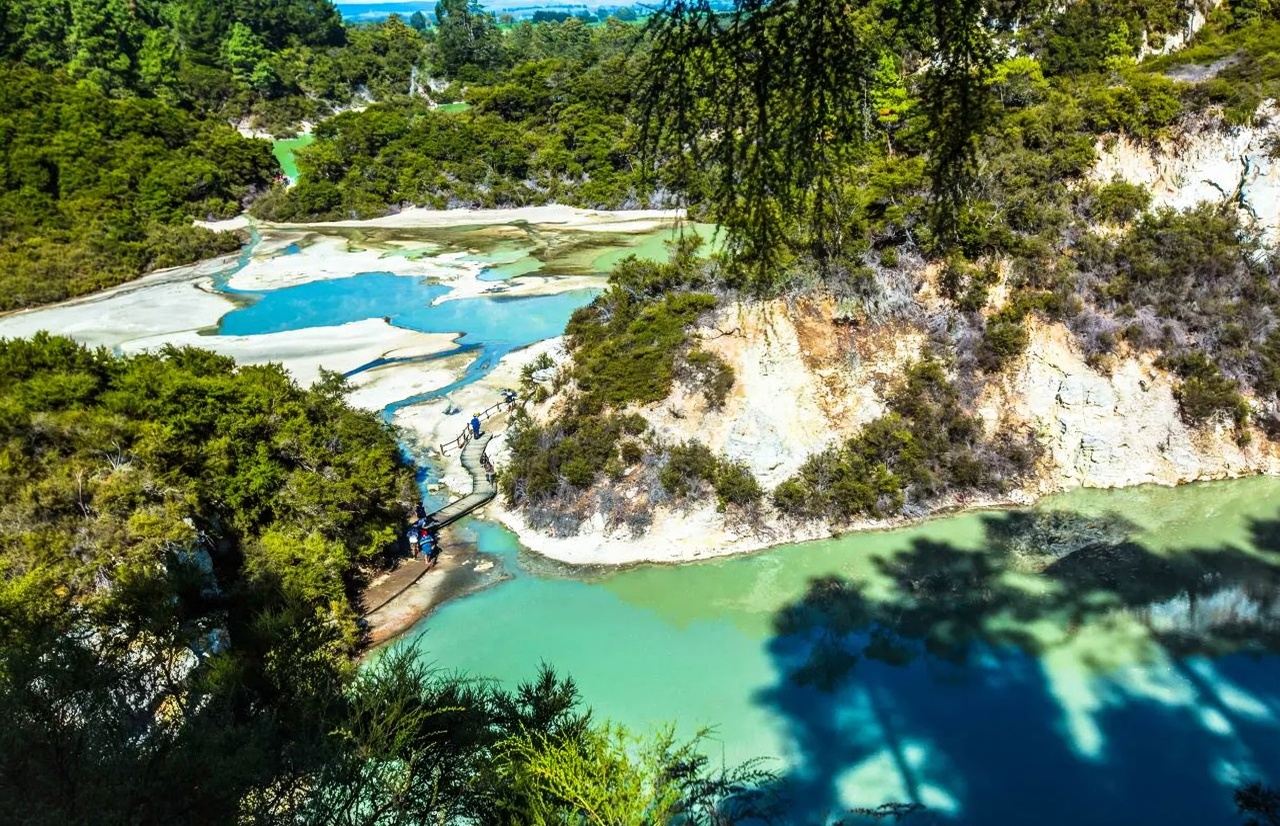 [Auckland Geteilte Tour] Maori-Kulturdorf + Wai-O-Tapu Thermal Wonderland + Pohutu-Geysir