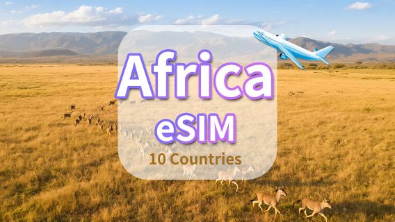 Africa eSIM | 4G | Dữ liệu tốc độ cao | Gói ngày/gói dữ liệu | 24 giờ | 1-30 ngày | Mã QR