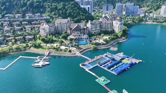 千島湖希爾頓水上樂園尾波衝浪體驗【專業教練+包船教學+零基礎人群正常玩】