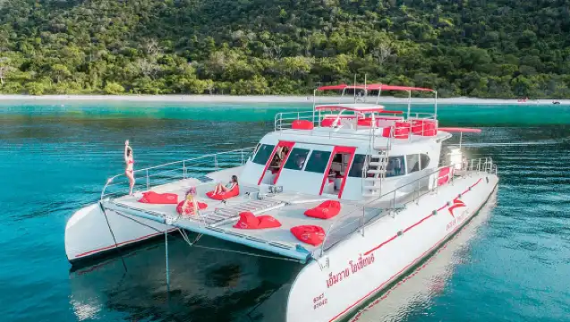 芭達雅無人雙島竹島+林島懶人晚出發 遊艇出海浮潛一日遊