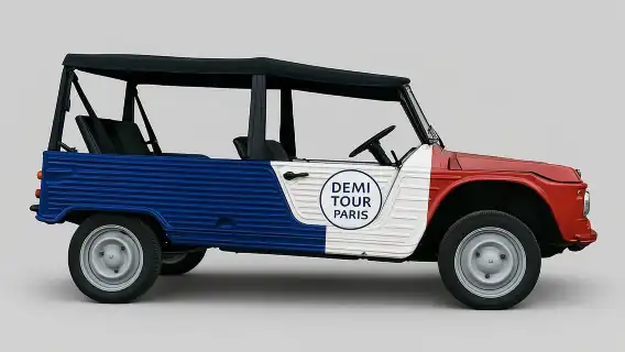 經典浪漫的巴黎：乘坐電動梅哈里 1 小時遊覽