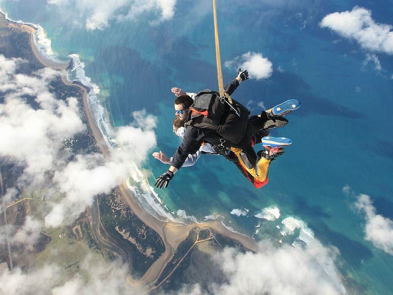 Skydiving at 15,000 feet on the Great Ocean Road in Melbourne with SKYONE (optional Melbourne transfers)