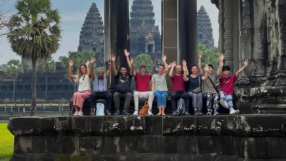 Visite des temples d'Angkor et du coucher de soleil