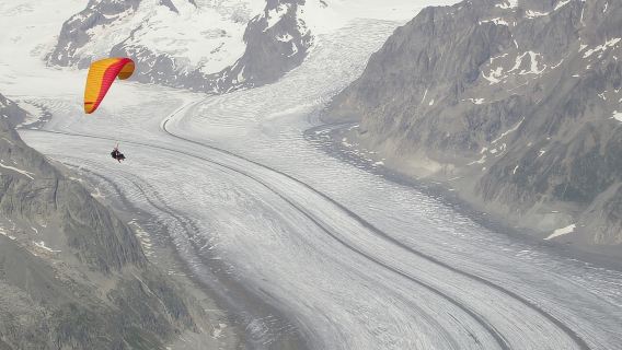 Aletsch Arena : Vol en parapente biplace de base