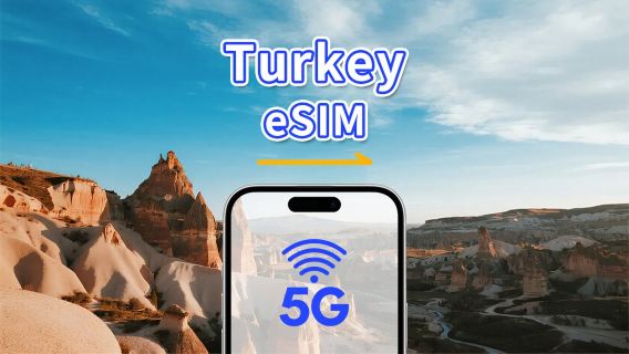 Türkei eSIM | 5G/4G | Tagespass/Gesamtdatenpaket | 1–30 Tage | 24-Stunden-Abrechnung | QR-Code