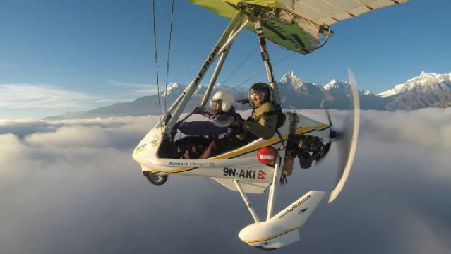 Volo in ultraleggero a Pokhara|Tour Avventurosi con Panorami mozzafiato sull'Himalaya