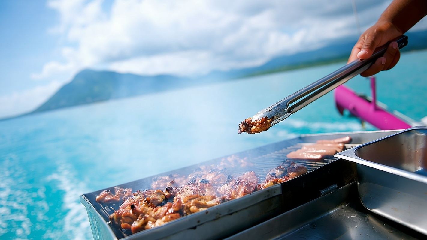Excursion en catamaran de luxe pour observer les dauphins à l'Île Maurice