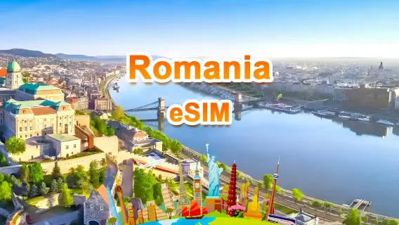 eSIM 5G Roumanie | Forfait complet | Total 1 à 30 Go | 3 à 30 jours | Service 24h/24 | QR code