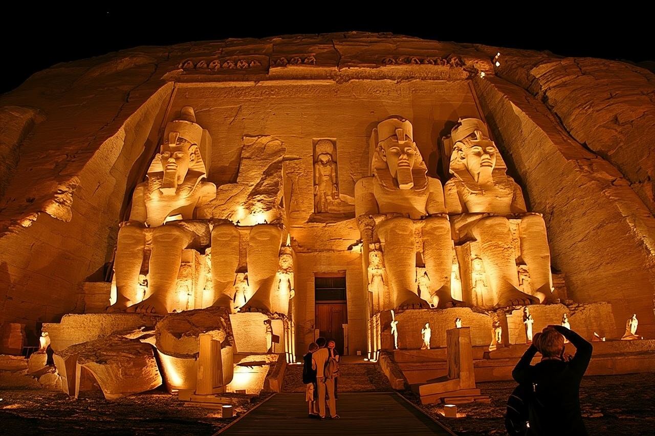 Spettacolo di luci e suoni di Luxor al tempio di Karnak