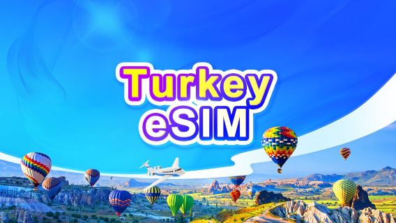 Turkey 5G eSIM | Day Pass/Total Data Package | 1-30 Days | 24-Hour Billing | QR Code