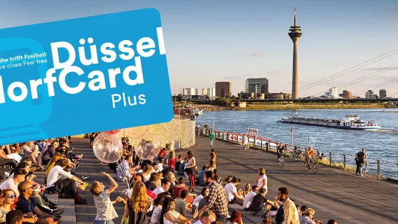 Düsseldorf Kart Plus [Toplu taşıma/müze girişi dahil, bilet değiştirmeye gerek yok]