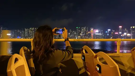 Big Bus Hong Kong Panoramic Night Tour by Open-Top Bus