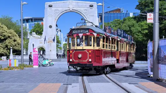 Christchurch Hop-On Hop-Off Tram