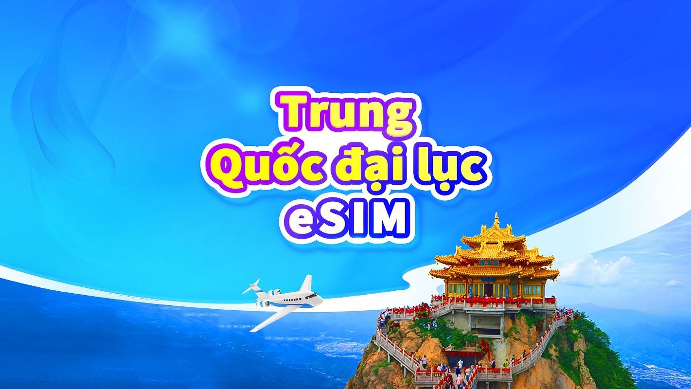 eSIM 5G Trung Quốc Đại lục | Gói theo ngày/Gói data tổng | ChatGPT có sẵn | Tính phí 24 giờ | 1–365 ngày | Mã QR