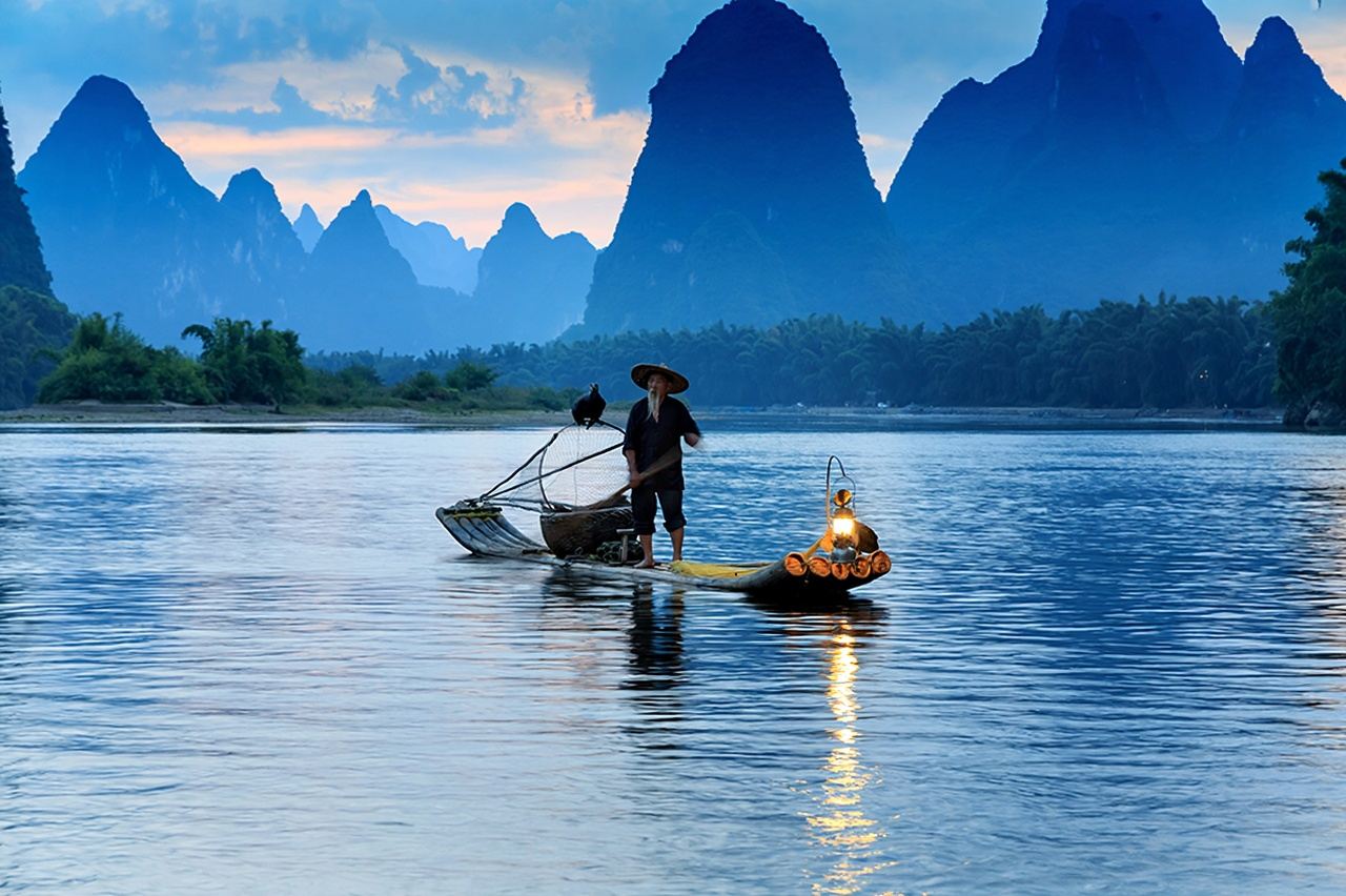 Guilin tour giornaliero: Xingping Ancient Town e crociera sul fiume (include esperienza in zattera di bambù)